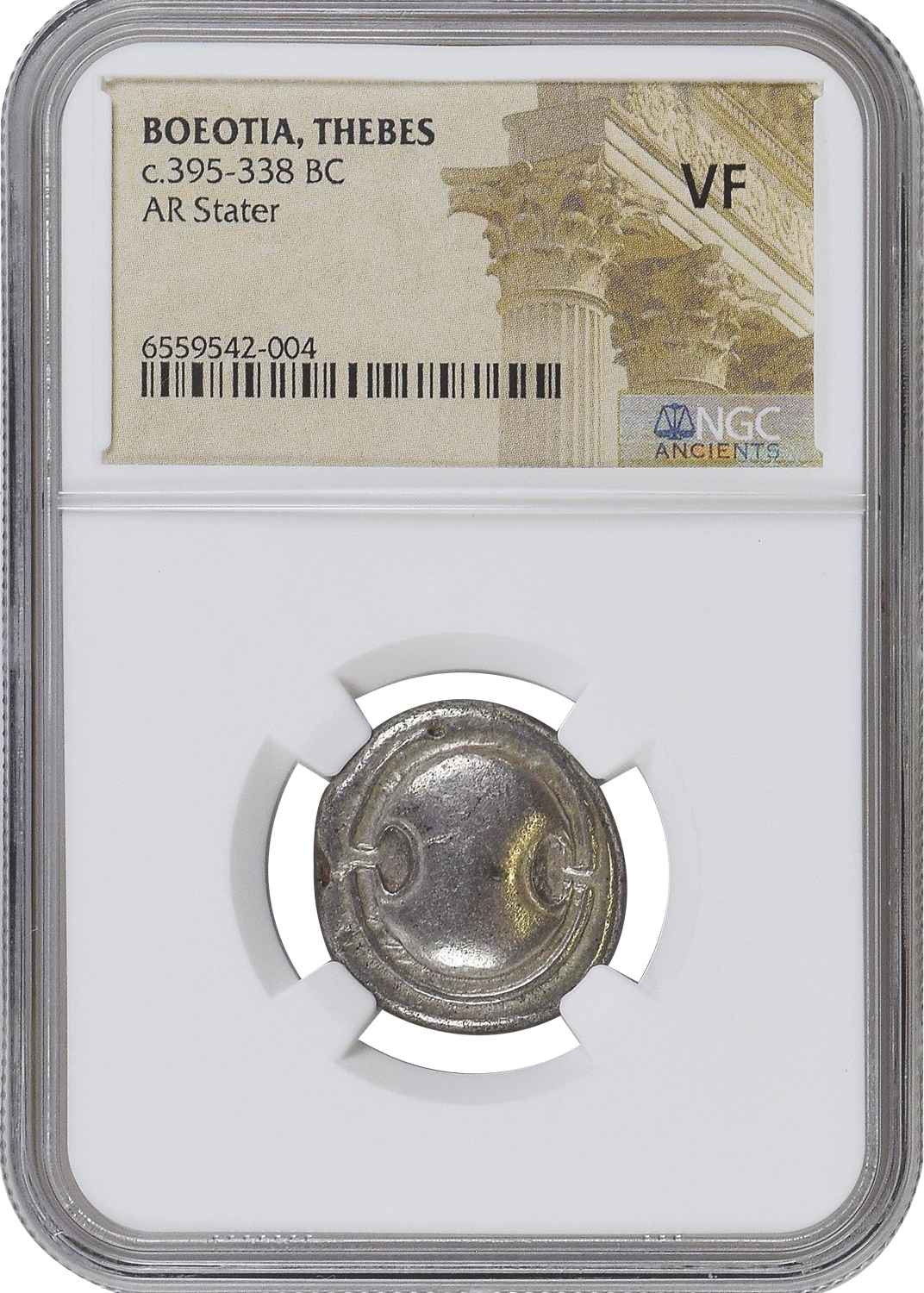 THEBES SILVER STATER – ISSUE OF MAGISTRATE PTOI – VF NGC GRADED 